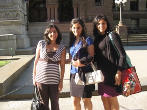 Me with my Toronto girls....they took me shopping!