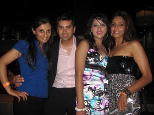 With Dave, Karm, and my Miss India Canada 2008 roomate, Kajal!