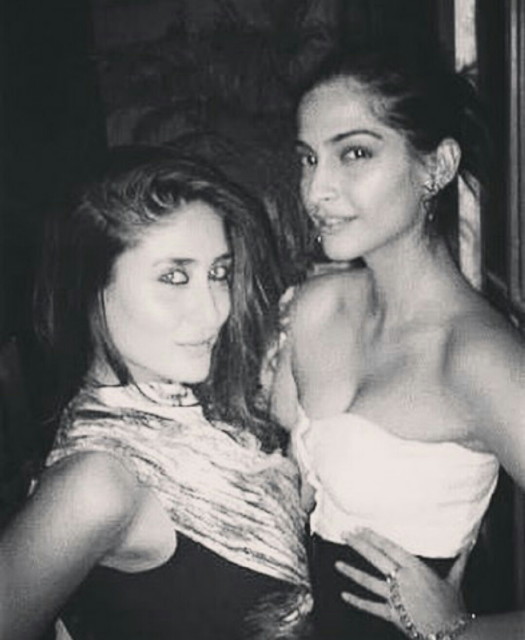 Sonam shared this photo with Kareena on social media