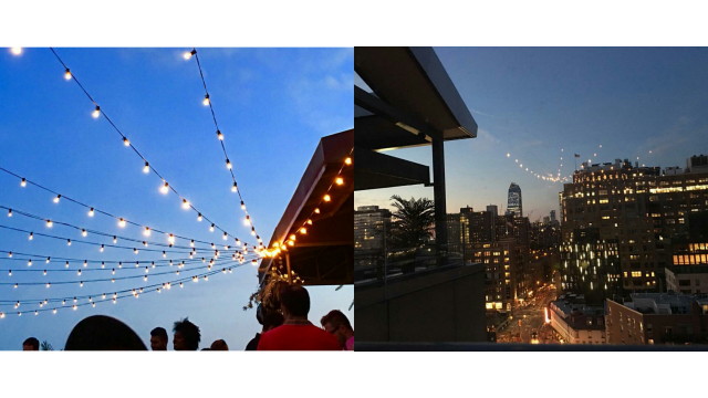 Priyanka shared these photos of her rooftop view